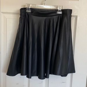 Pleather XL Fashion Nova Skater Skirt